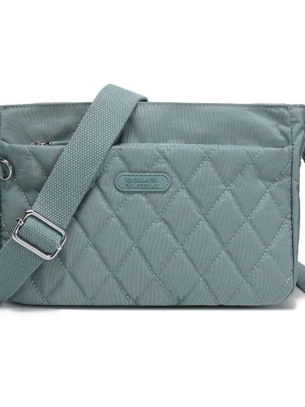 Nylon Crossbody Bag for Women Lightweight Handbag with Multiple Pockets
